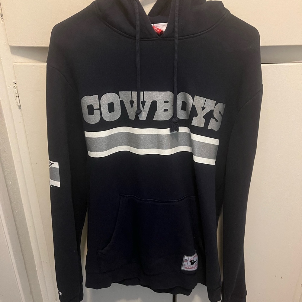 Mitchell & Ness Navy Blue Cowboys Hoodie